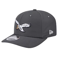 Men's New Era  Graphite Philadelphia Eagles Main 9SEVENTY Stretch-Snap Hat