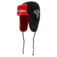 Men's New Era Black Atlanta Falcons Helmet Head Trapper Knit Hat