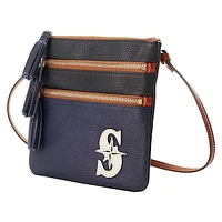 Dooney & Bourke Seattle Mariners Infield Triple Zip Crossbody Purse