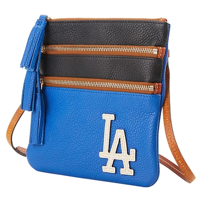 Dooney & Bourke Los Angeles Dodgers Infield Triple Zip Crossbody Purse