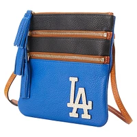 Dooney & Bourke Los Angeles Dodgers Infield Triple Zip Crossbody Purse