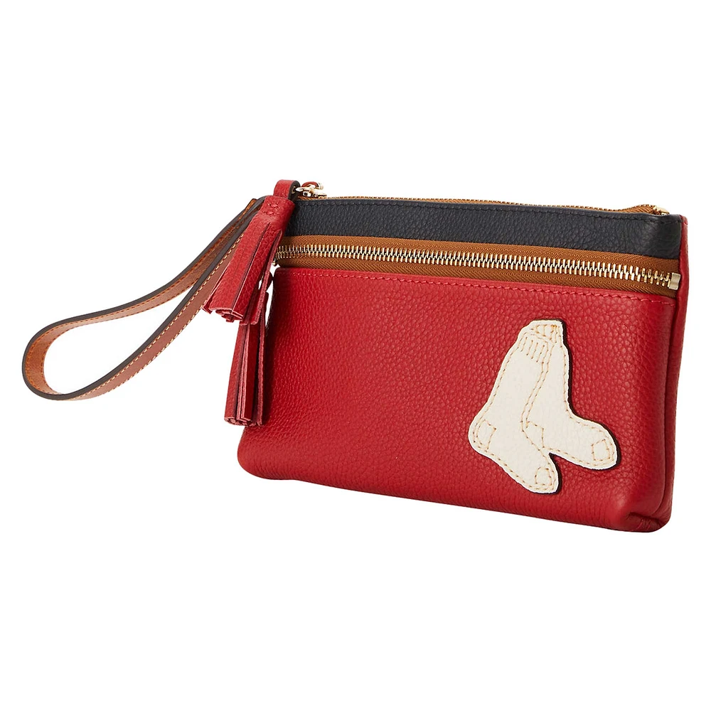 Dooney & Bourke Boston Red Sox Infield Double-Zip Wristlet