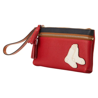 Dooney & Bourke Boston Red Sox Infield Double-Zip Wristlet