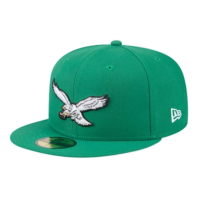 Men's New Era Kelly Green Philadelphia Eagles  Main 59FIFTY Fitted Hat