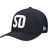 Men's New Era Black San Diego FC 9SEVENTY COOLERA Stretch-Snap Adjustable Hat