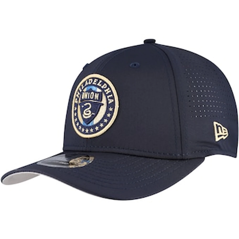 Men's New Era Navy Philadelphia Union 9SEVENTY COOLERA Stretch-Snap Adjustable Hat