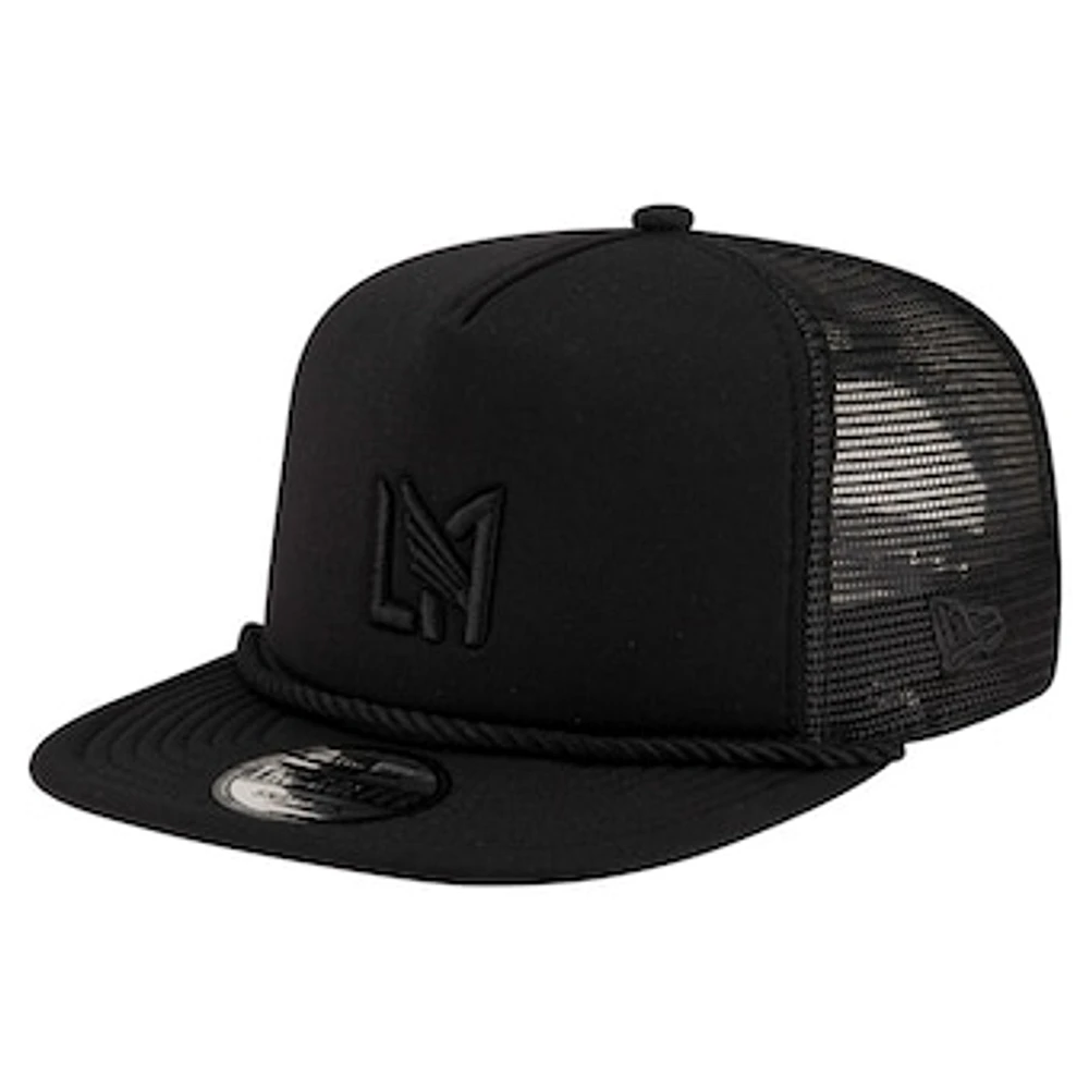 Men's New Era Black LAFC Tone Golfer Snapback Hat