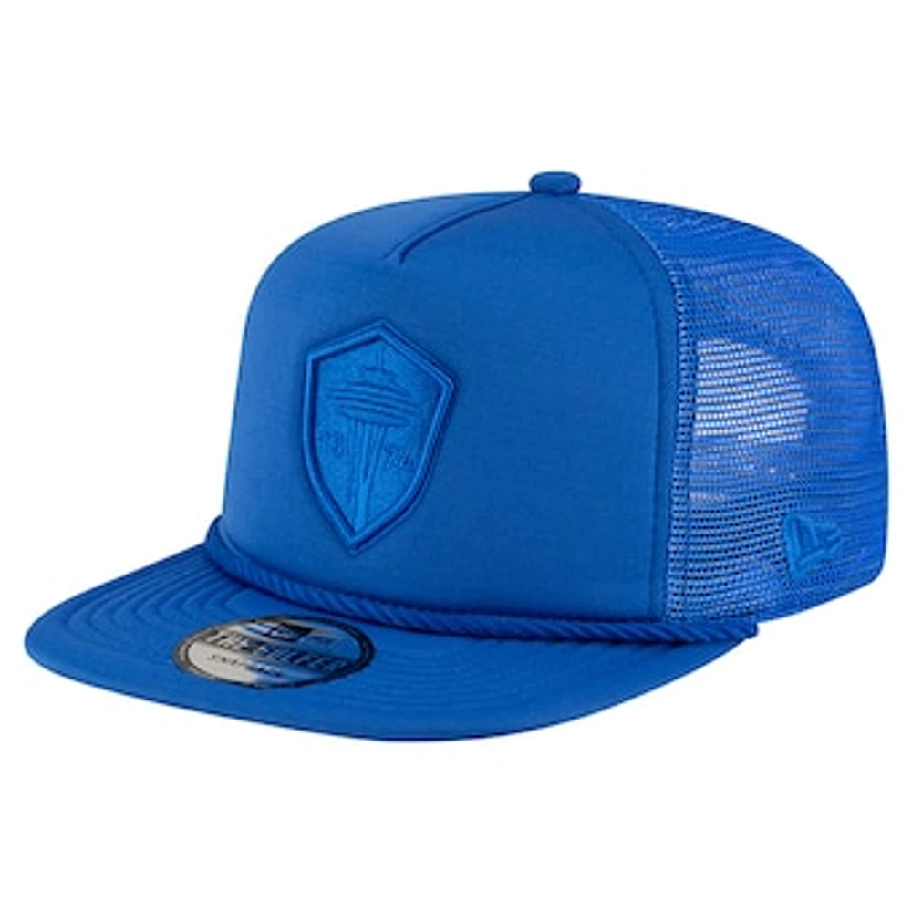 Men's New Era Blue Seattle Sounders FC Tone Golfer Snapback Hat