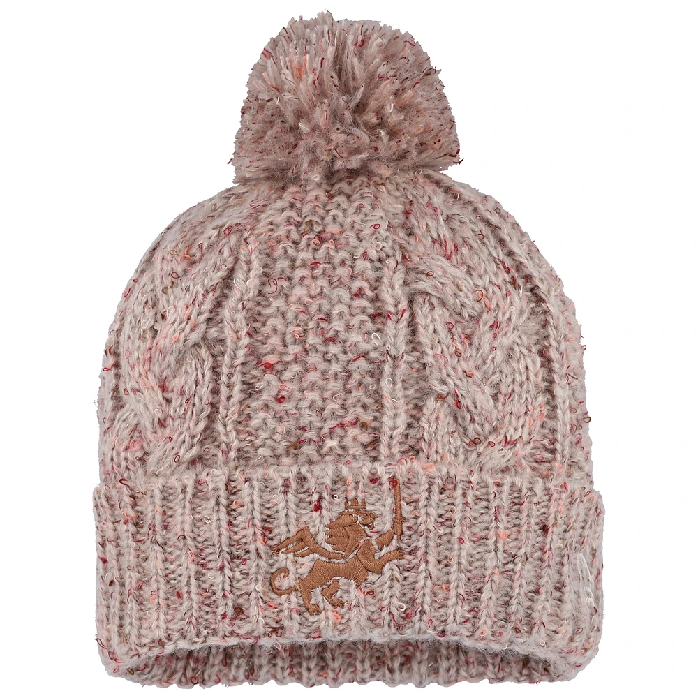 Women's New Era  Tan FC Cincinnati Cuffed Knit Hat with Pom