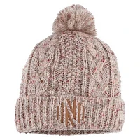 Women's New Era  Tan Nashville SC Cuffed Knit Hat with Pom