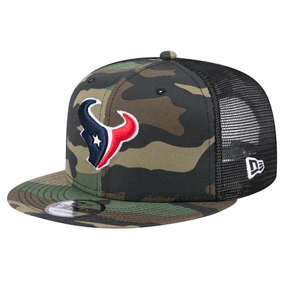 Men's New Era Camo Houston Texans Main Trucker 9FIFTY Snapback Hat