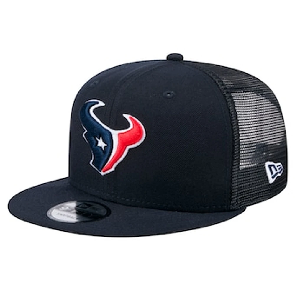 Men's New Era Navy Houston Texans  Main Trucker 9FIFTY Snapback Hat