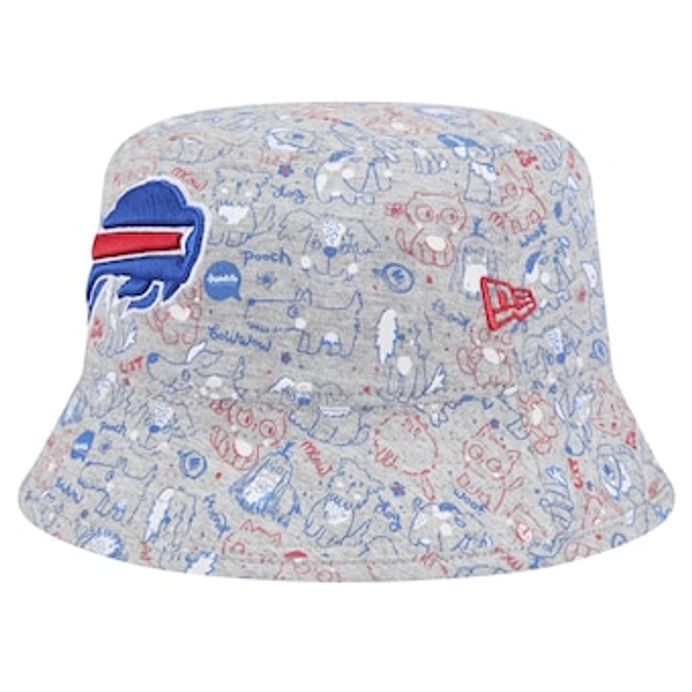 Toddler New Era Gray Buffalo Bills Companion Bucket Hat