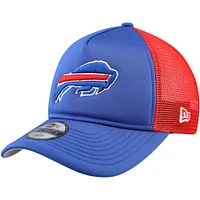 Youth New Era Royal Buffalo Bills A-Frame 9FORTY Trucker Adjustable Hat