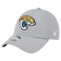 Youth New Era Gray Jacksonville Jaguars Main 9FORTY Adjustable Hat