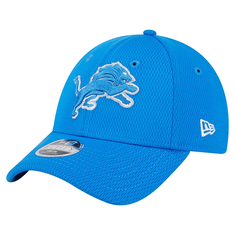 Youth New Era Blue Detroit Lions Main 9FORTY Adjustable Hat