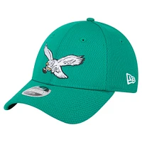 Youth New Era Kelly Green Philadelphia Eagles Main 9FORTY Adjustable Hat