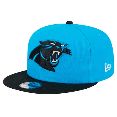 Youth New Era Blue/Black Carolina Panthers Main Two-Tone 9FIFTY Snapback Hat