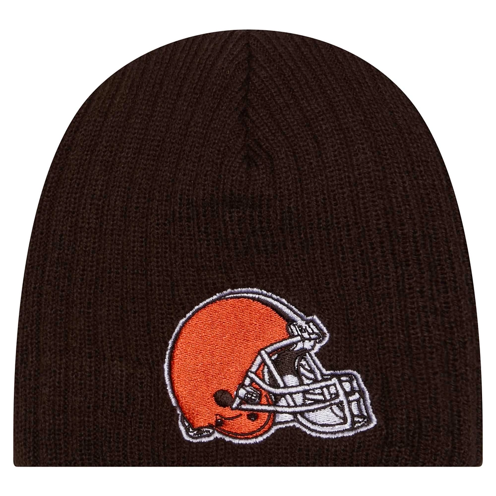 Infant New Era Brown Cleveland Browns Mini Knit Hat