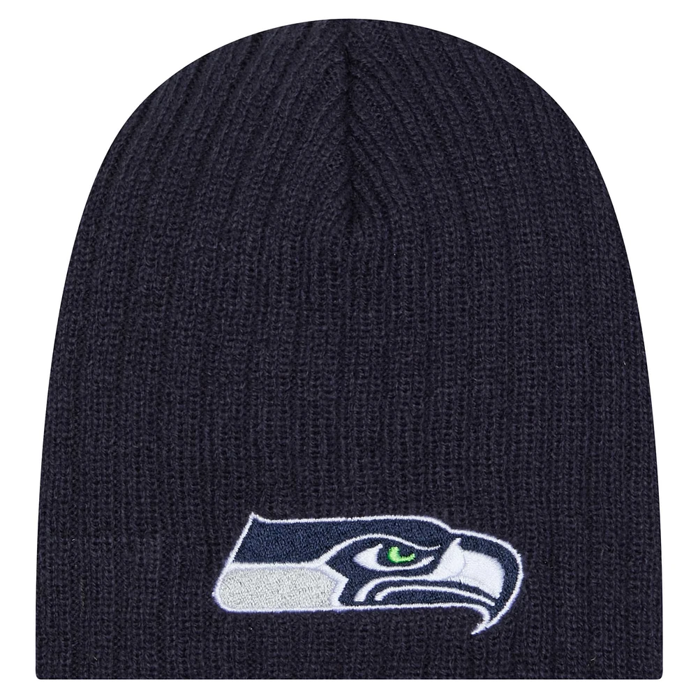 Infant New Era College Navy Seattle Seahawks Mini Knit Hat