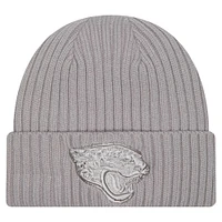 Youth New Era Gray Jacksonville Jaguars Color Pack Cuffed Knit Hat