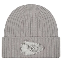 Youth New Era Gray Kansas City Chiefs Color Pack Cuffed Knit Hat