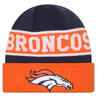 Youth New Era Orange Denver Broncos Active Reversible Cuffed Knit Hat