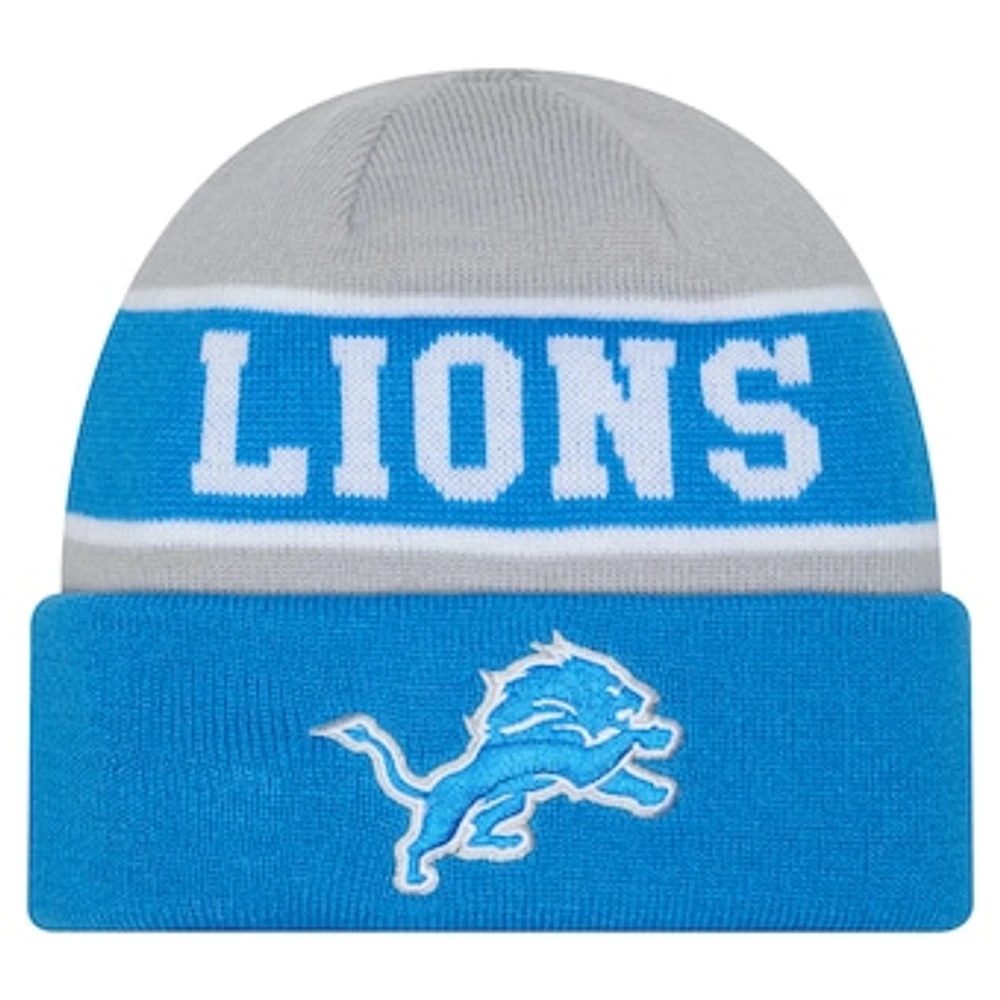 Youth New Era Blue Detroit Lions Active Reversible Cuffed Knit Hat