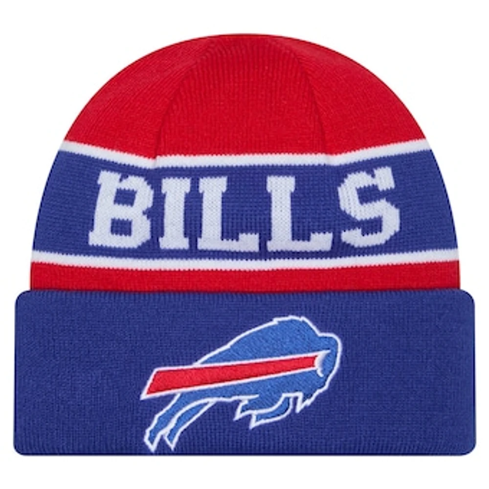 Youth New Era Royal Buffalo Bills Active Reversible Cuffed Knit Hat