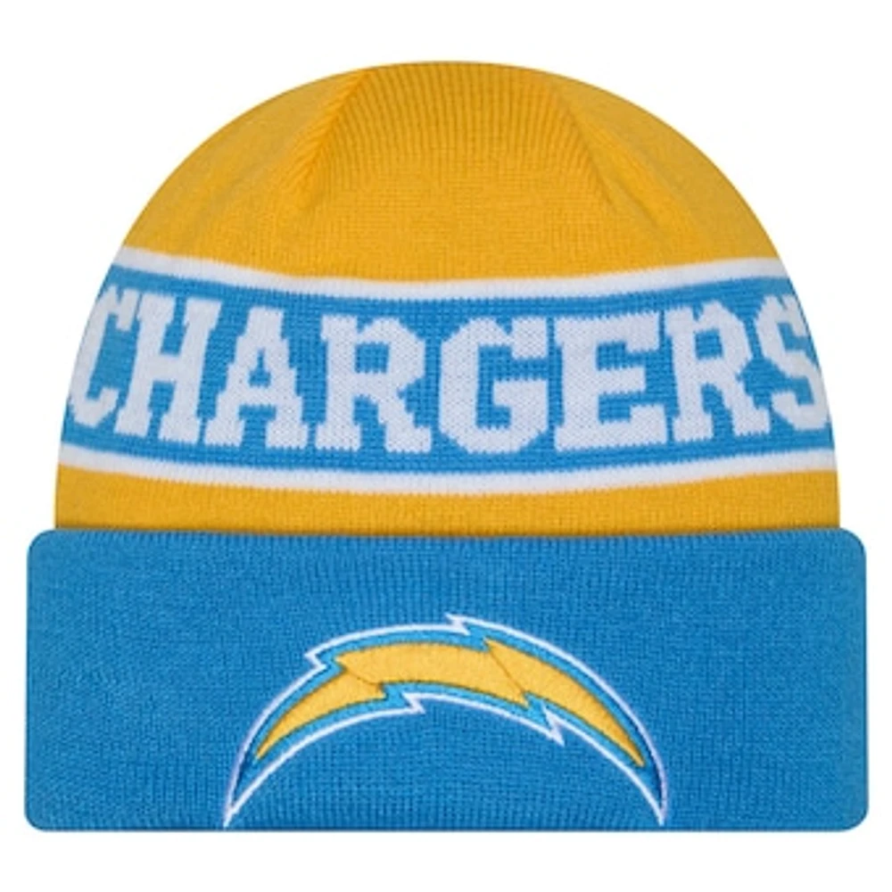 Youth New Era Powder Blue Los Angeles Chargers Active Reversible Cuffed Knit Hat