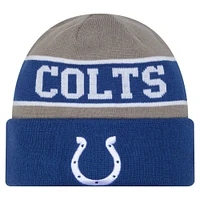 Youth New Era Royal Indianapolis Colts Active Reversible Cuffed Knit Hat