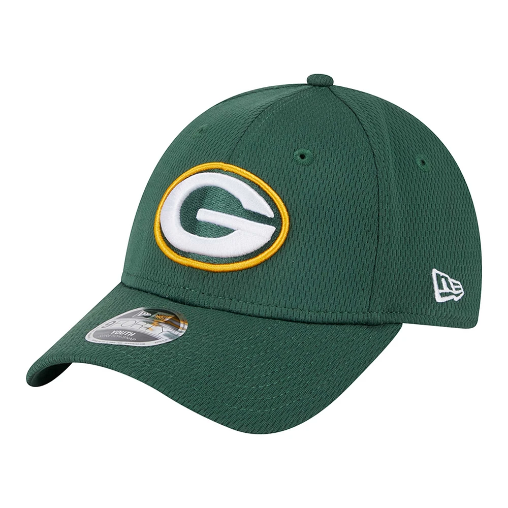 Preschool New Era Green Green Bay Packers Main 9FORTY Adjustable Hat