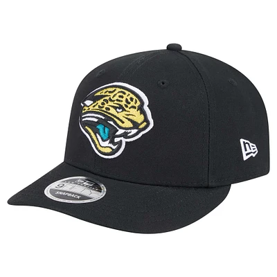 Men's New Era Black Jacksonville Jaguars Main Low Profile 9FIFTY Snapback Hat