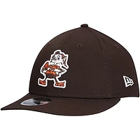 Men's New Era Brown Cleveland Browns Main Low Profile 9FIFTY Snapback Hat