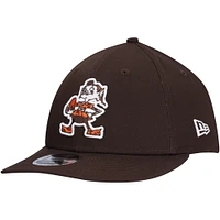 Men's New Era Brown Cleveland Browns Main Low Profile 9FIFTY Snapback Hat