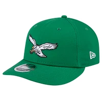 Men's New Era Kelly Green Philadelphia Eagles Main Low Profile 9FIFTY Snapback Hat