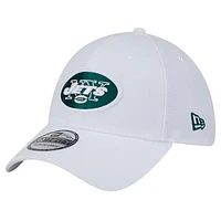 Men's New Era White York Jets Throwback 39THIRTY Flex Hat