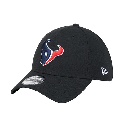 Men's New Era Black Houston Texans Main 39THIRTY Flex Hat