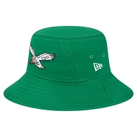 Men's New Era Kelly Green Philadelphia Eagles Main Bucket Hat