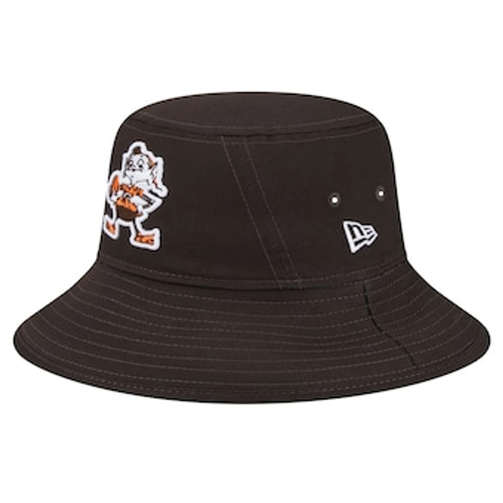 Men's New Era Brown Cleveland Browns Main Bucket Hat