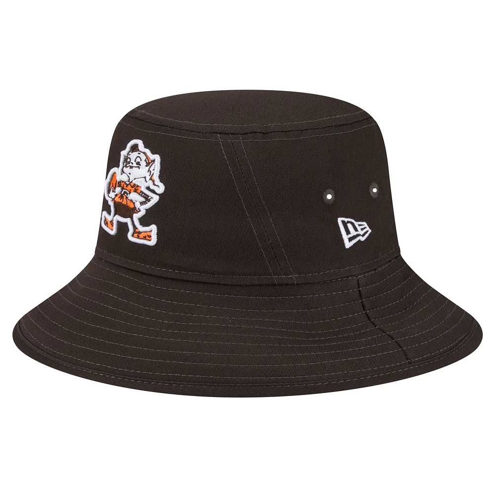 Men's New Era Brown Cleveland Browns Main Bucket Hat