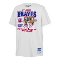 Youth Mitchell & Ness White Atlanta Braves Cooperstown Collection Food Concessions T-Shirt