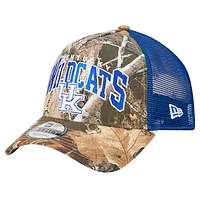 Men's New Era Camo/Royal Kentucky Wildcats 9FORTY A-Frame Adjustable Hat