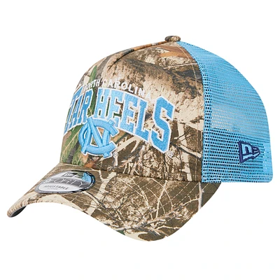 Men's New Era Camo/Carolina Blue North Carolina Tar Heels 9FORTY A-Frame Adjustable Hat