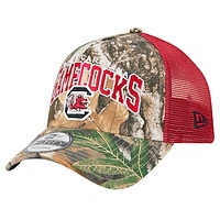 Men's New Era Camo/Garnet South Carolina Gamecocks 9FORTY A-Frame Adjustable Hat