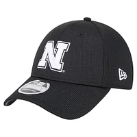 Men's New Era Black Nebraska Huskers Pivot 9FORTY Stretch-Snap Adjustable Hat