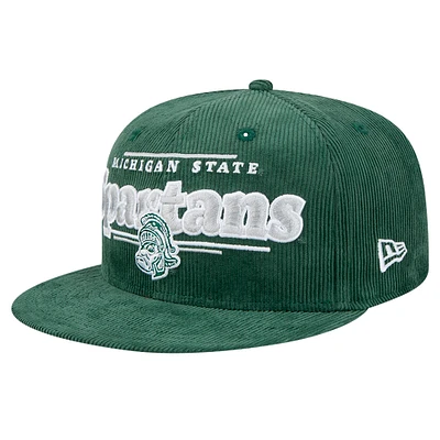 Men's New Era Green Michigan State Spartans Display 9FIFTY Snapback Hat