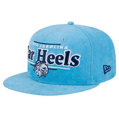 Men's New Era Carolina Blue North Carolina Tar Heels Display 9FIFTY Snapback Hat