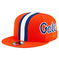 Men's New Era Orange Florida Gators Helmet 9FIFTY Snapback Hat