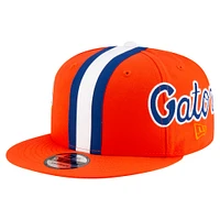 Men's New Era Orange Florida Gators Helmet 9FIFTY Snapback Hat